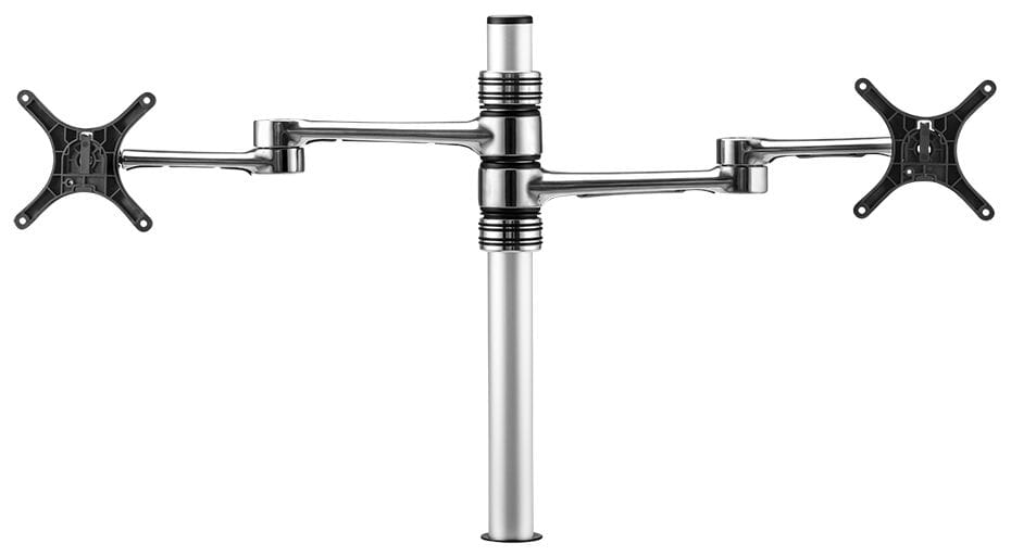 Atdec Dual Swing Arm Mount with C-Clamp Accessories Atdec Silver