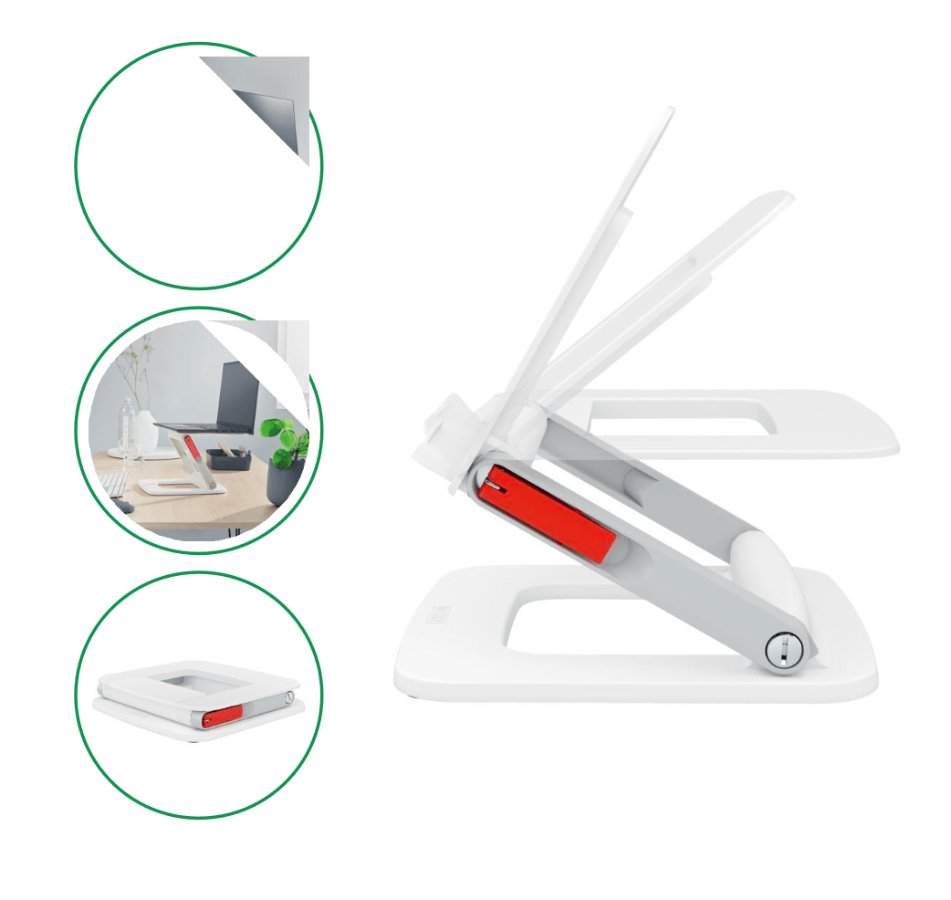 Leitz Adjustable MultiAngle Laptop Stand Workspace Ergonomics