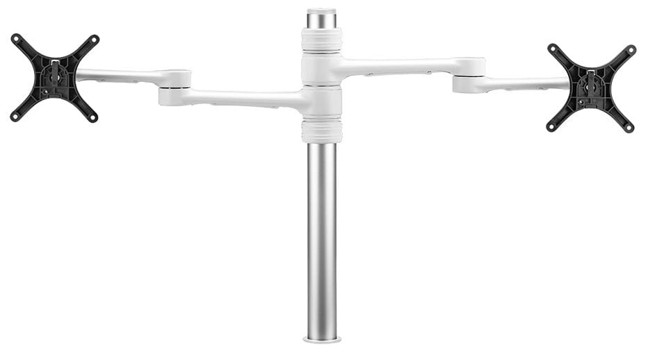 Atdec Dual Swing Arm Mount with C-Clamp Accessories Atdec White