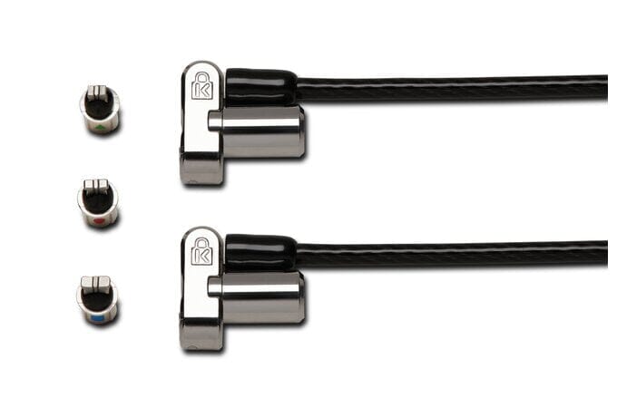 KENSINGTON Universal 3-in-1 Keyed Cable Lock with Twin Lockheads Accessories Acco UK Ltd