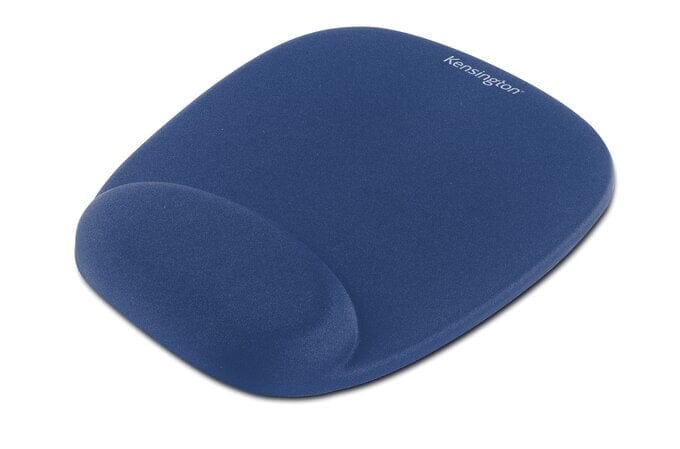 KENSINGTON Foam Mousepad with Integral Wrist Rest Accessories Acco UK Ltd Blue