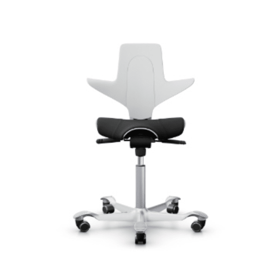 HÅG Capisco Puls - White with Black Upholstered Seat Accessories HÅG With / Black
