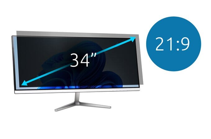 KENSINGTON 2-way Removable Privacy Screen Filter for 34” Monitors 21:9 Accessories Acco UK Ltd