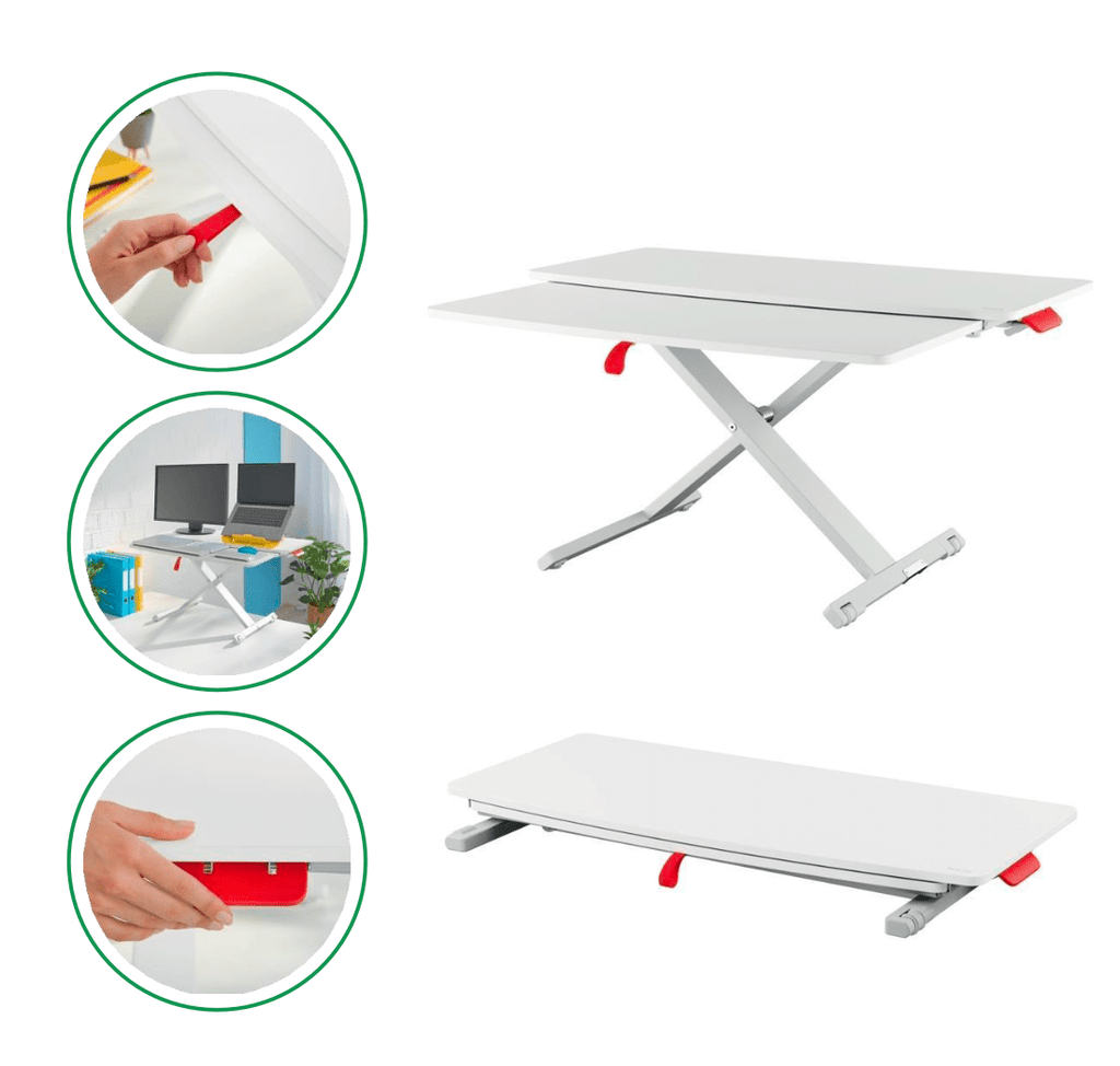 Leitz Standing Desk Converter with Tray - e-furniture