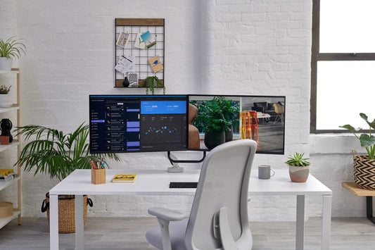 Colebrook Bosson Saunders Flo X Dual Monitor Arm Accessories Colebrook Bosson Saunders