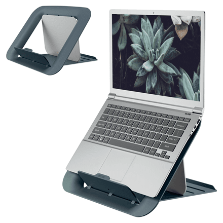Leitz Adjustable Laptop Stand Accessories Acco UK Ltd Cosy Velvet Grey