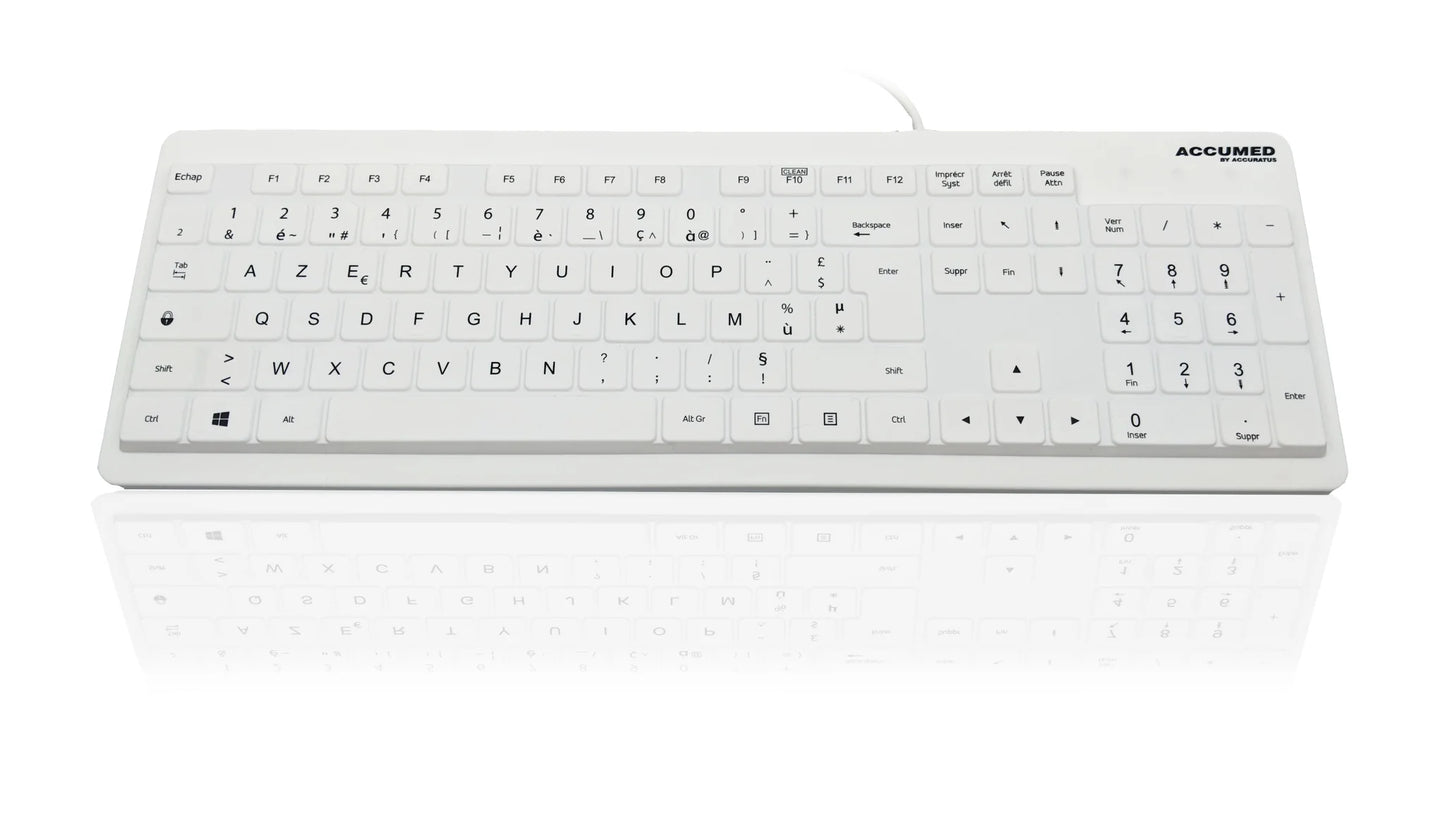 Accuratus Accumed Value - USB 105 Key Sealed Washable IP68 Medical / Clinical Keyboard Accessories Accuratus