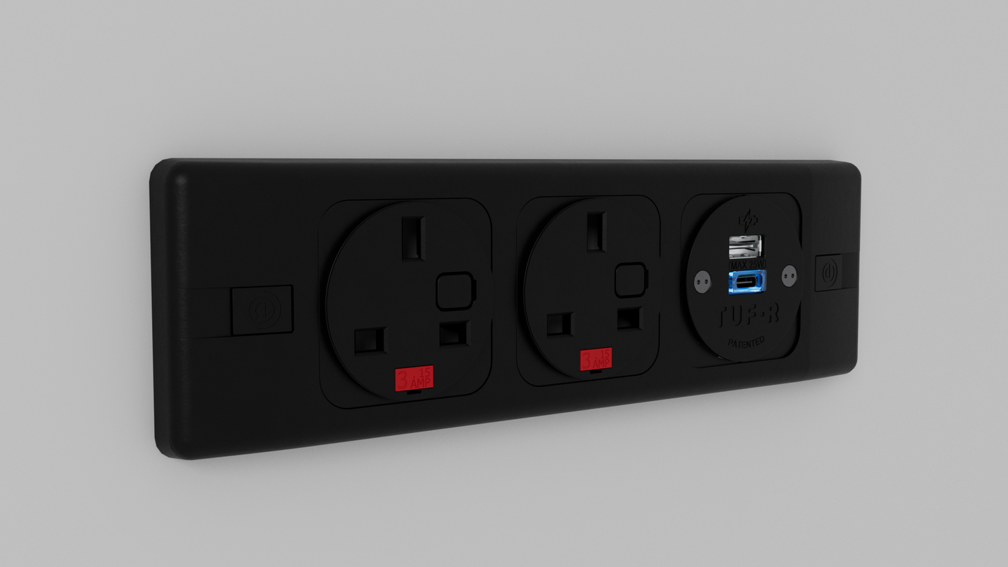 Puma- 2 x UK Sockets, 1 x TUF