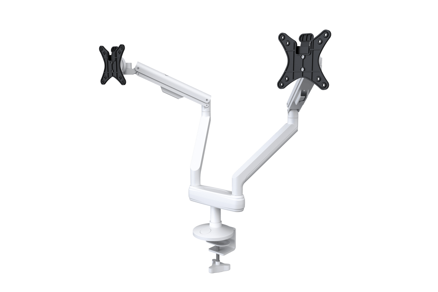 Reach Double Monitor Arm Accessories CMD White