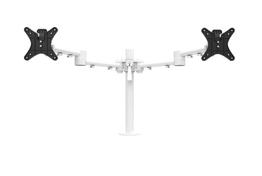 Vision HD Double Monitor Arm Accessories CMD White