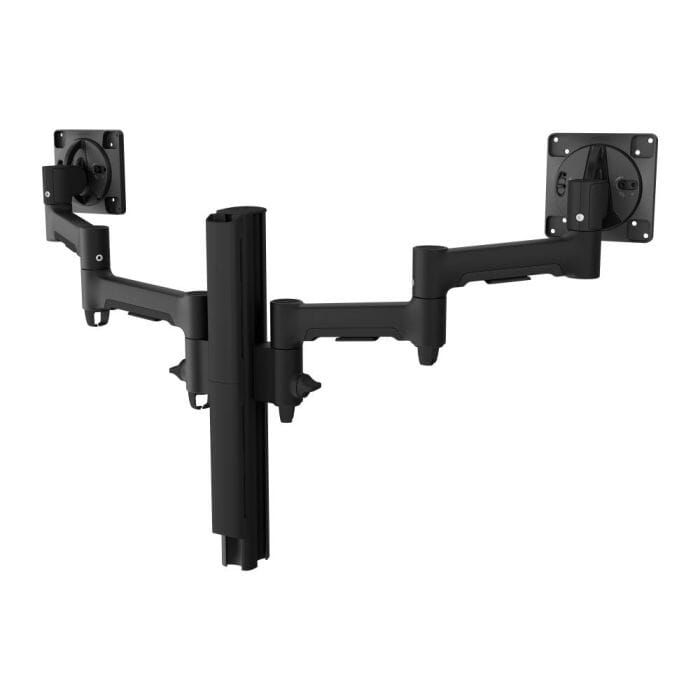 Atdec Dual Swing Arms on Post Accessories Atdec Black Bolt Through