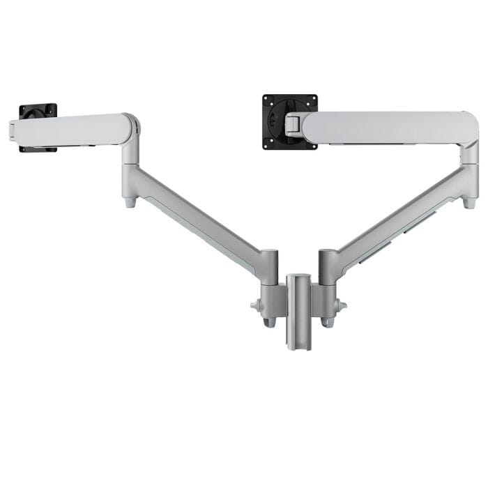 Atdec Dual Dynamic Arms on Short Post Accessories Atdec Silver Bolt Through