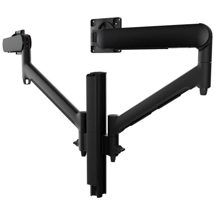 Atdec Dual Dynamic Arms on Post Accessories Atdec Black Bolt Through