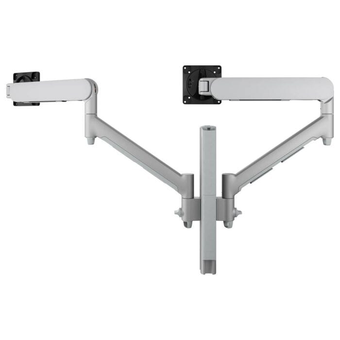 Atdec Dual Dynamic Arms on Post Accessories Atdec White Bolt Through