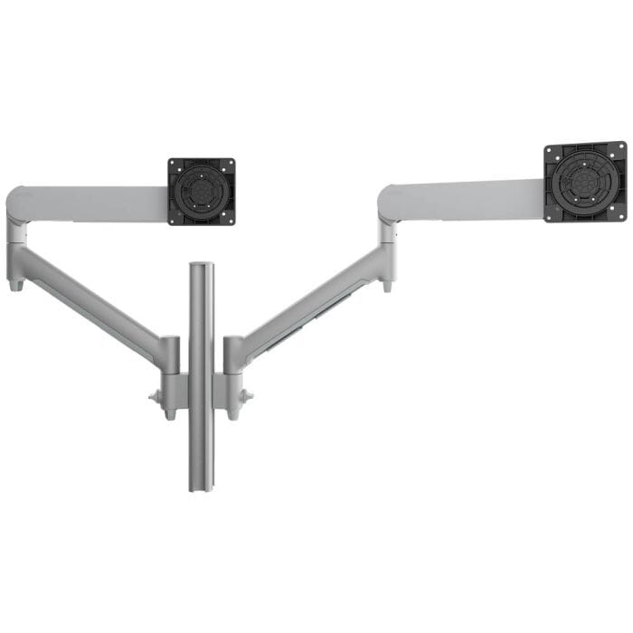 Atdec Dual Dynamic Arms on Post Accessories Atdec Silver Bolt Through