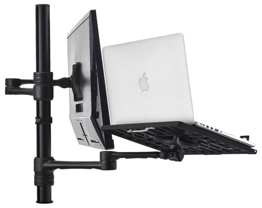 Atdec Dual Notebook/Monitor Arm Combo Desk Mount Accessories Atdec Black