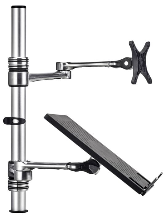 Atdec Dual Notebook/Monitor Arm Combo Desk Mount Accessories Atdec