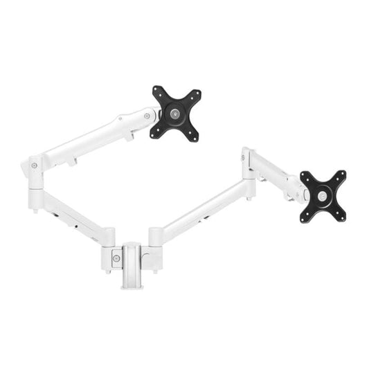 Atdec White Dual Dynamic Arms on Short Post