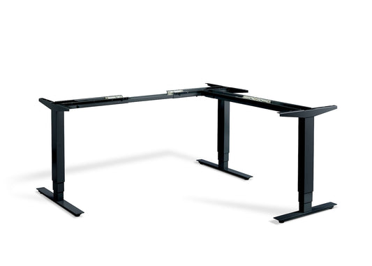 Lavoro Advance Corner Triple Motor Sit-Stand Desk Frame Accessories Lavoro Black