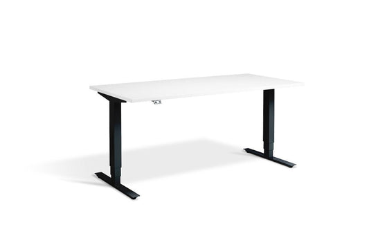 Lavoro Advance Dual Motor Sit-Stand Desk - 700mm Deep Desktops - Black Frame Accessories Lavoro White 1200x700 Black