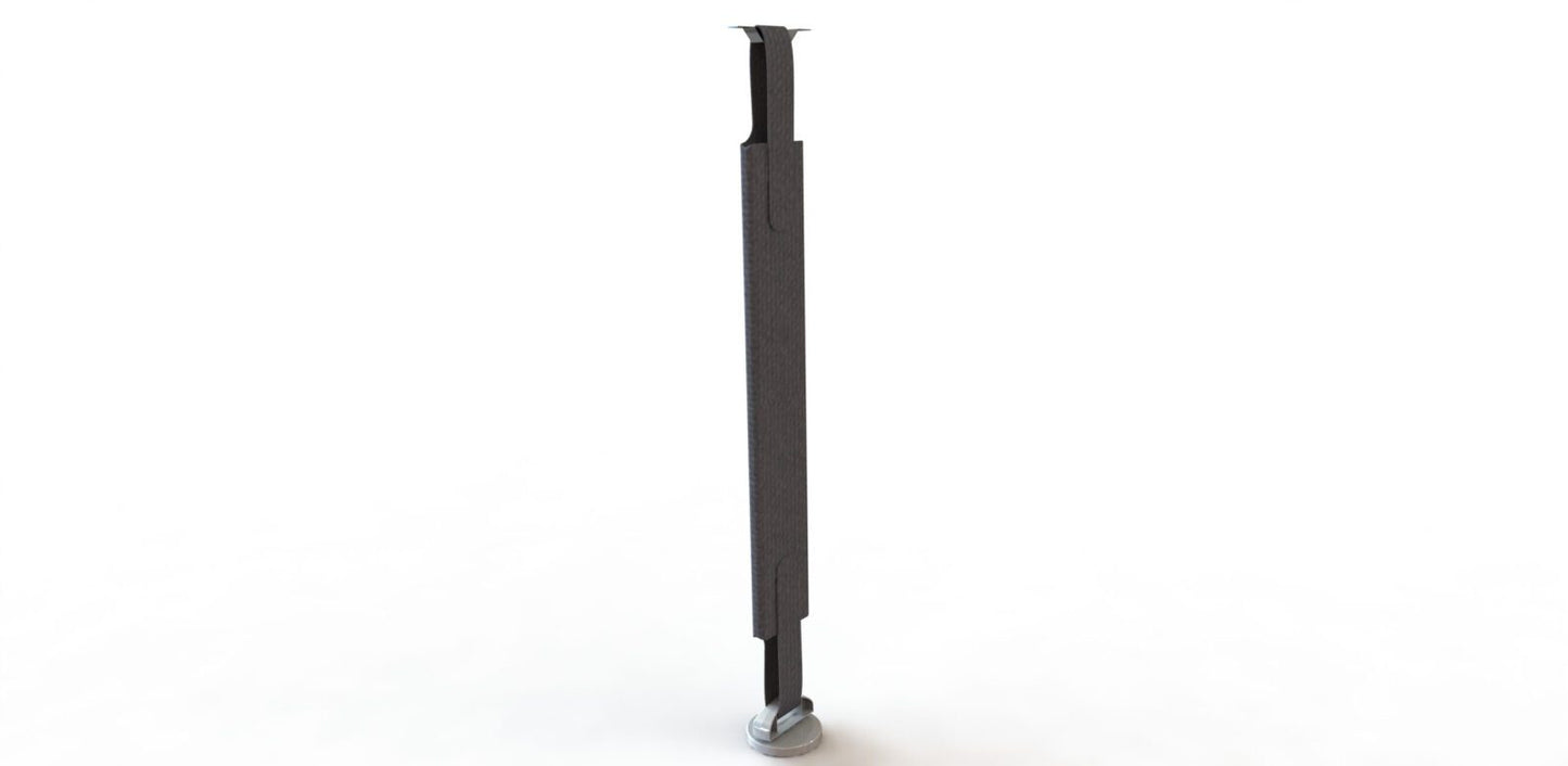 Cable Shute. Floor to desk kit with round disc base - 750 x 120mm. Accessories CMS Electracom Black