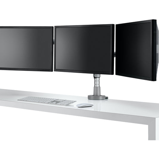 Colebrook Bosson Saunders Flo Triple Monitor Arm with Wishbone Post and Desk Clamp Accessories Colebrook Bosson Saunders