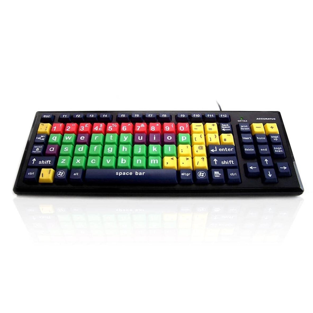 Accuratus Multi-Coloured Educational Key Monster Keyboard - Lower Case - e-furniture