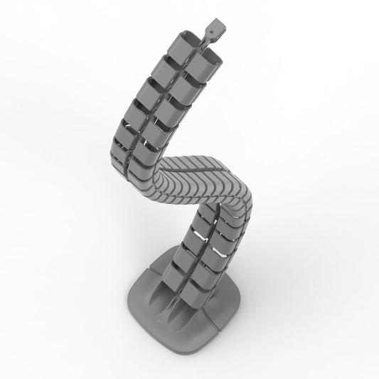 Metalicon Linx Vertical Cable Spine for Regular Height Desks Accessories Metalicon Silver