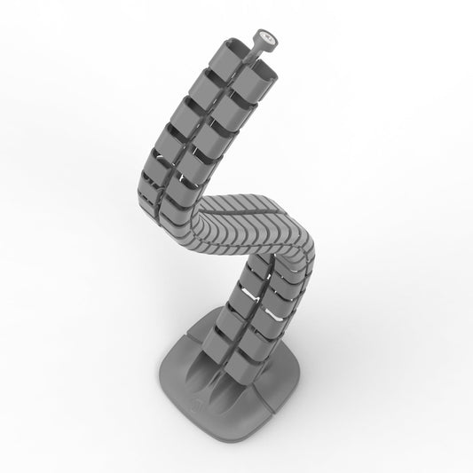 Metalicon Linx Magnetic Vertical Cable Spine for Regular Height Desks Accessories Metalicon Silver