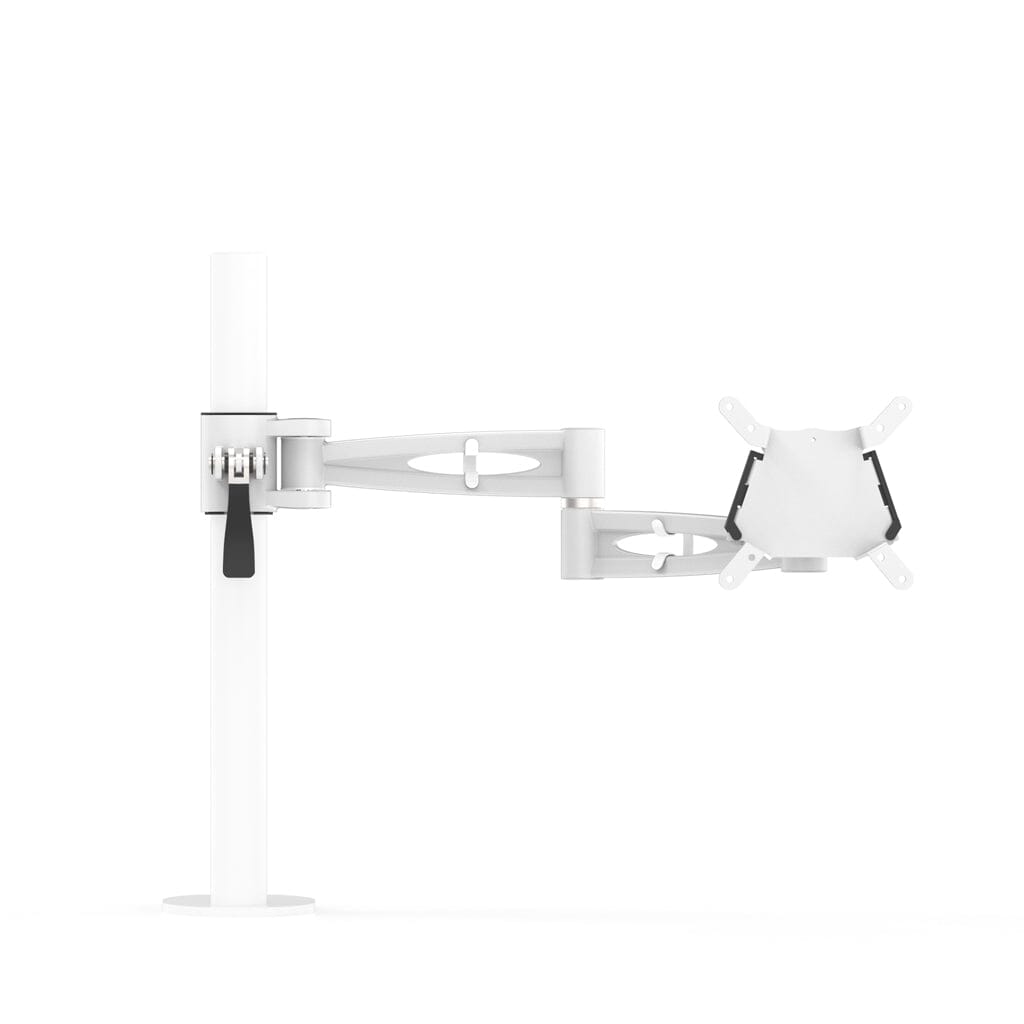 Metalicon Kardo Inverted Single Monitor Arm (Arm Only - No Pole or Clamp) Accessories Metalicon White