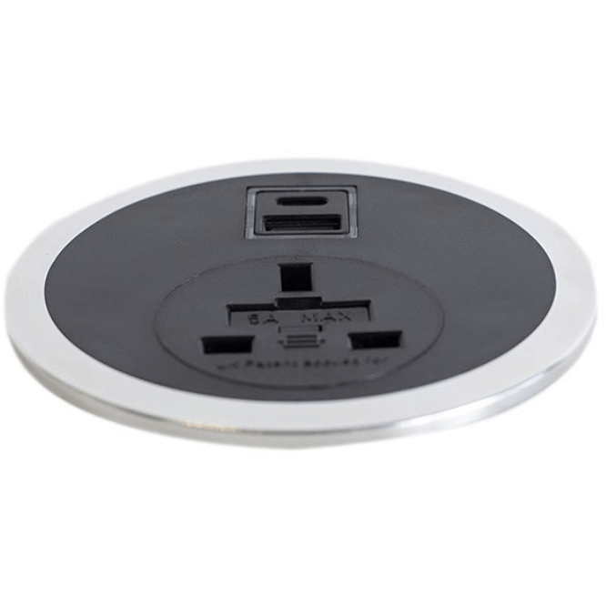 Lavoro In Desk Power Module WIth USB C and A Smart Charge Accessories Lavoro