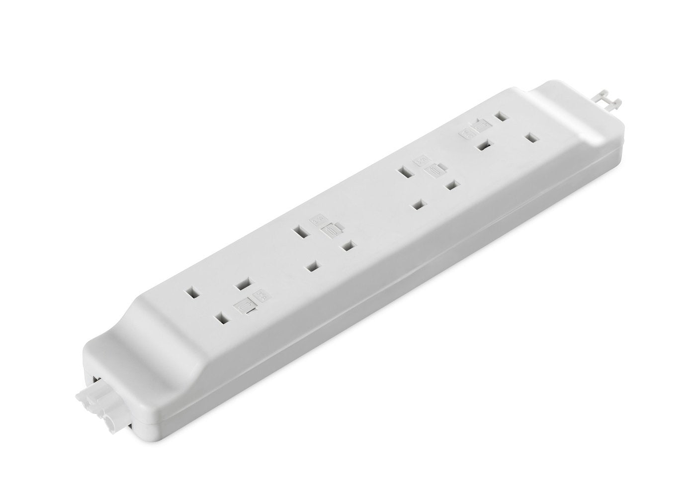 Mito Series Power Modules - 4 Power - 5A. Accessories CMS Electracom White