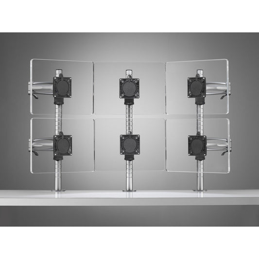 Wishbone Multiple Configuration LCD LED Desk Mounted Monitor Arm Stand Six Monitors Accessories Colebrook Bosson Saunders