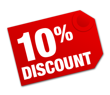 10% Discount this week only!