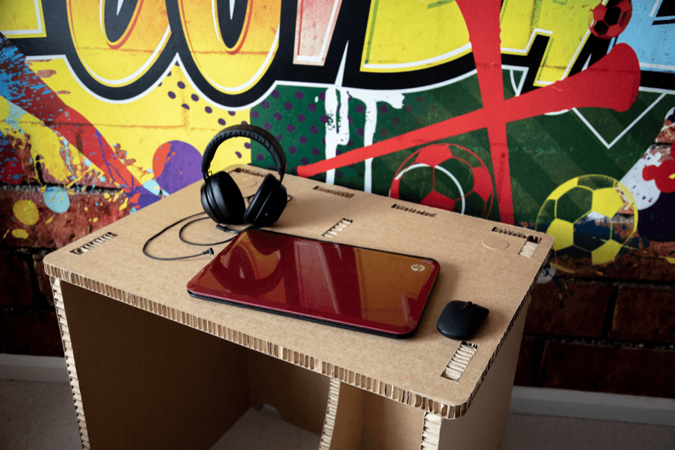 Introducing our 100% Recyclable Cardboard Desk