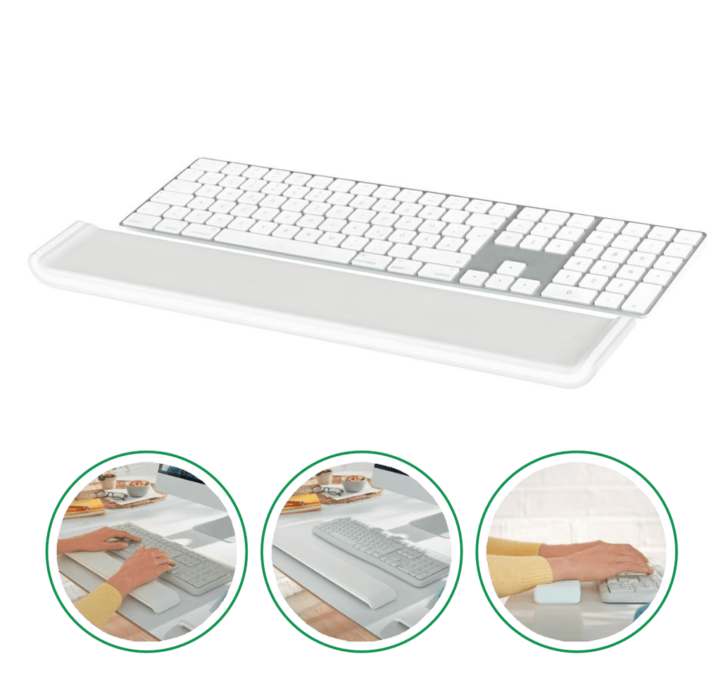 Leitz Adjustable Keyboard Wrist Rest Light Grey Accessories Acco UK Ltd   