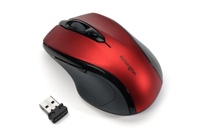 KENSINGTON Pro Fit® Mid-Size Wireless Mouse Accessories Acco UK Ltd Red  