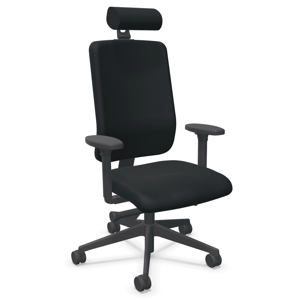 Orangebox Being Me High Back Task Armchair with Headrest in Black - e-furniture