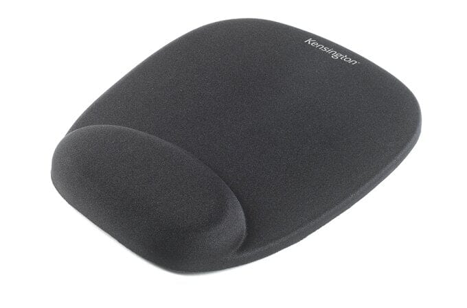 KENSINGTON Foam Mousepad with Integral Wrist Rest Accessories Acco UK Ltd Black  