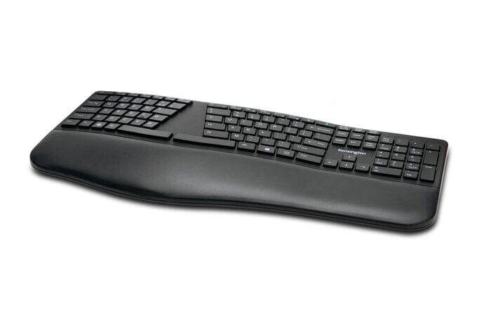 KENSINGTON Pro Fit® Ergo Wireless Keyboard (Black) - e-furniture