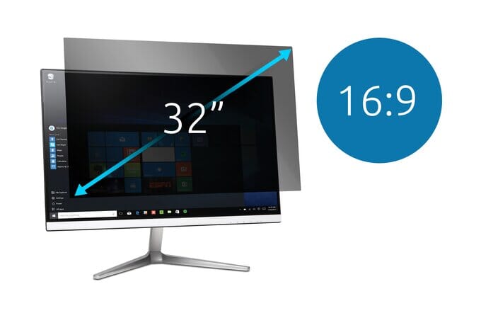 KENSINGTON 2-way Removable Privacy Screen Filter for 32” Monitors 16:9 Accessories Acco UK Ltd   