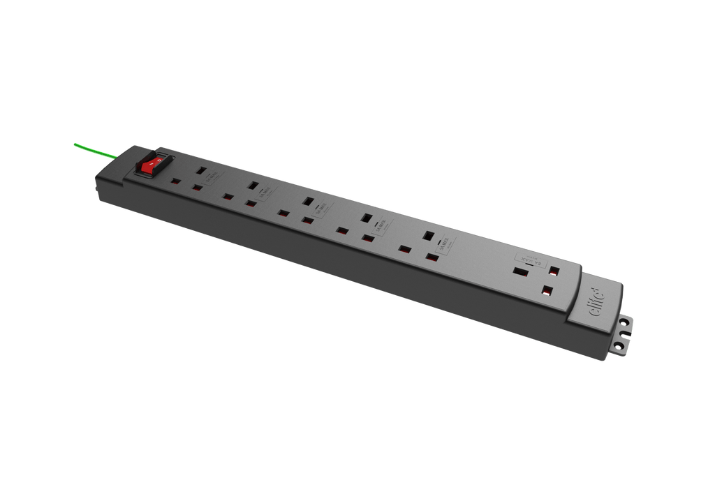 Elite Under-Desk 6 Power Module with Switch Accessories CMD   