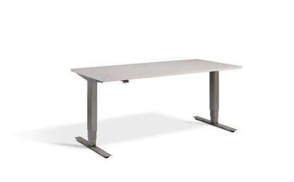 Lavoro Advance Dual Motor Sit-Stand Desk - 700mm Deep Desktops - Anthracite Frame Accessories Lavoro Cashmere 1200x700 Anthracite