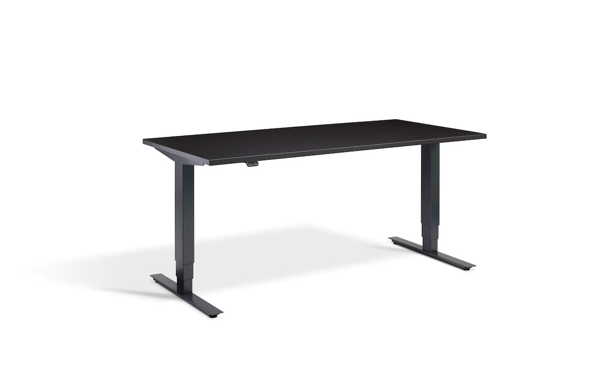 Lavoro Advance Dual Motor Sit-Stand Desk - 700mm Deep Desktops - Anthracite Frame Accessories Lavoro Soft Black 1200x700 Anthracite