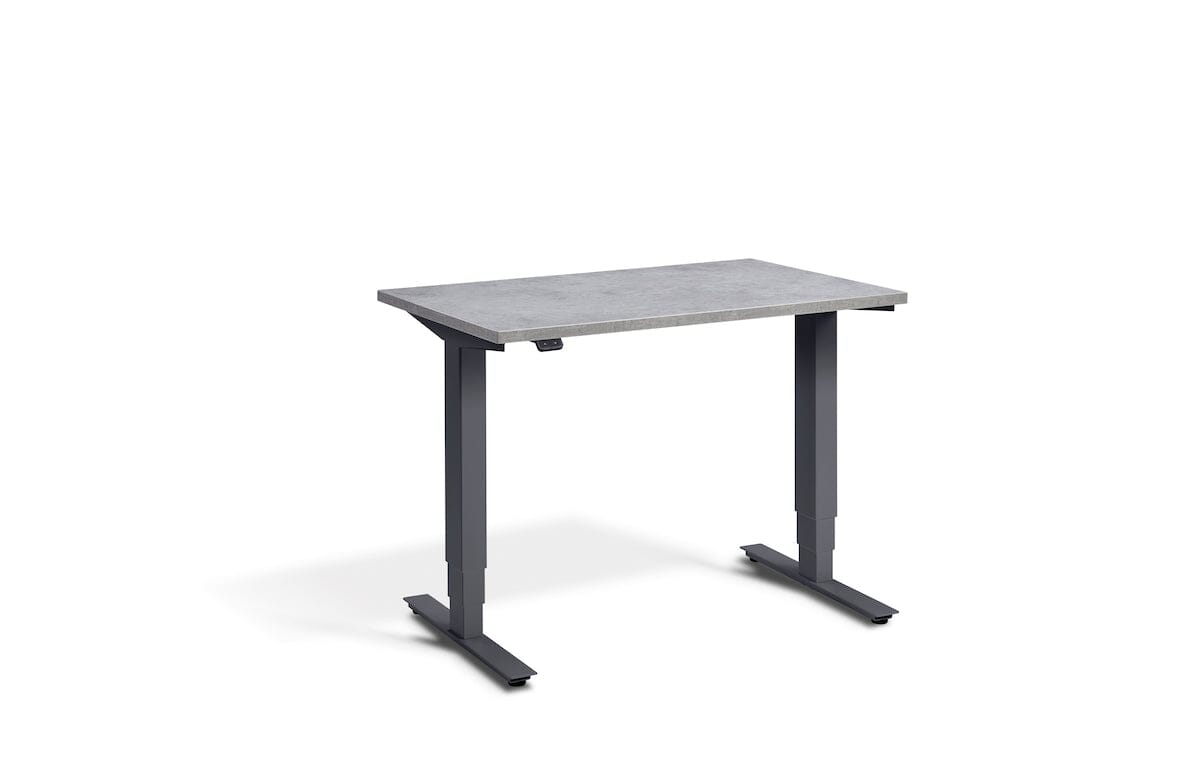 Lavoro Advance Mini Dual Motor Sit-Stand Desk - Anthracite Frame Accessories Lavoro Light Concrete  
