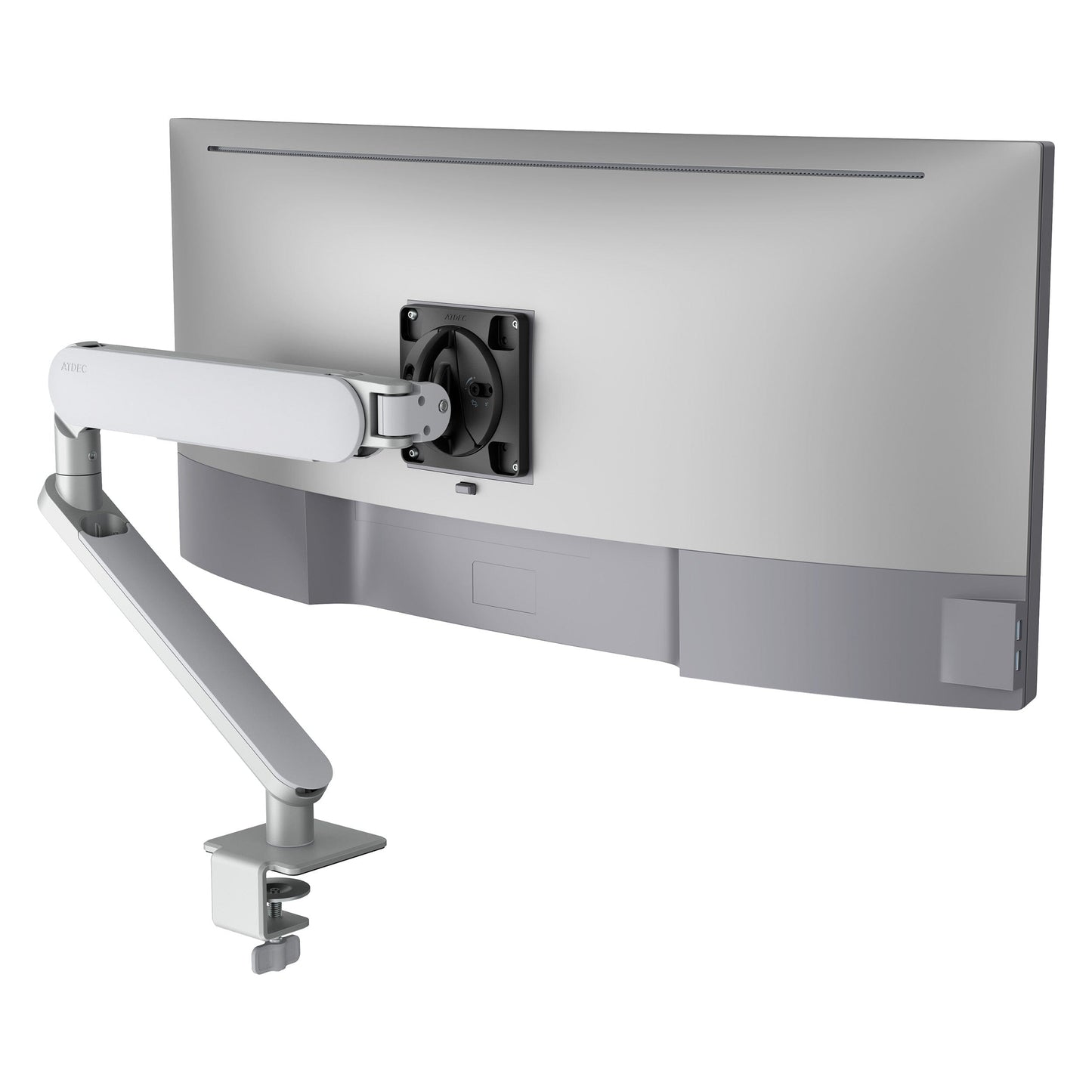 Atdec Ora Monitor Arm - For Flat and Curved Screens Accessories Atdec Silver  