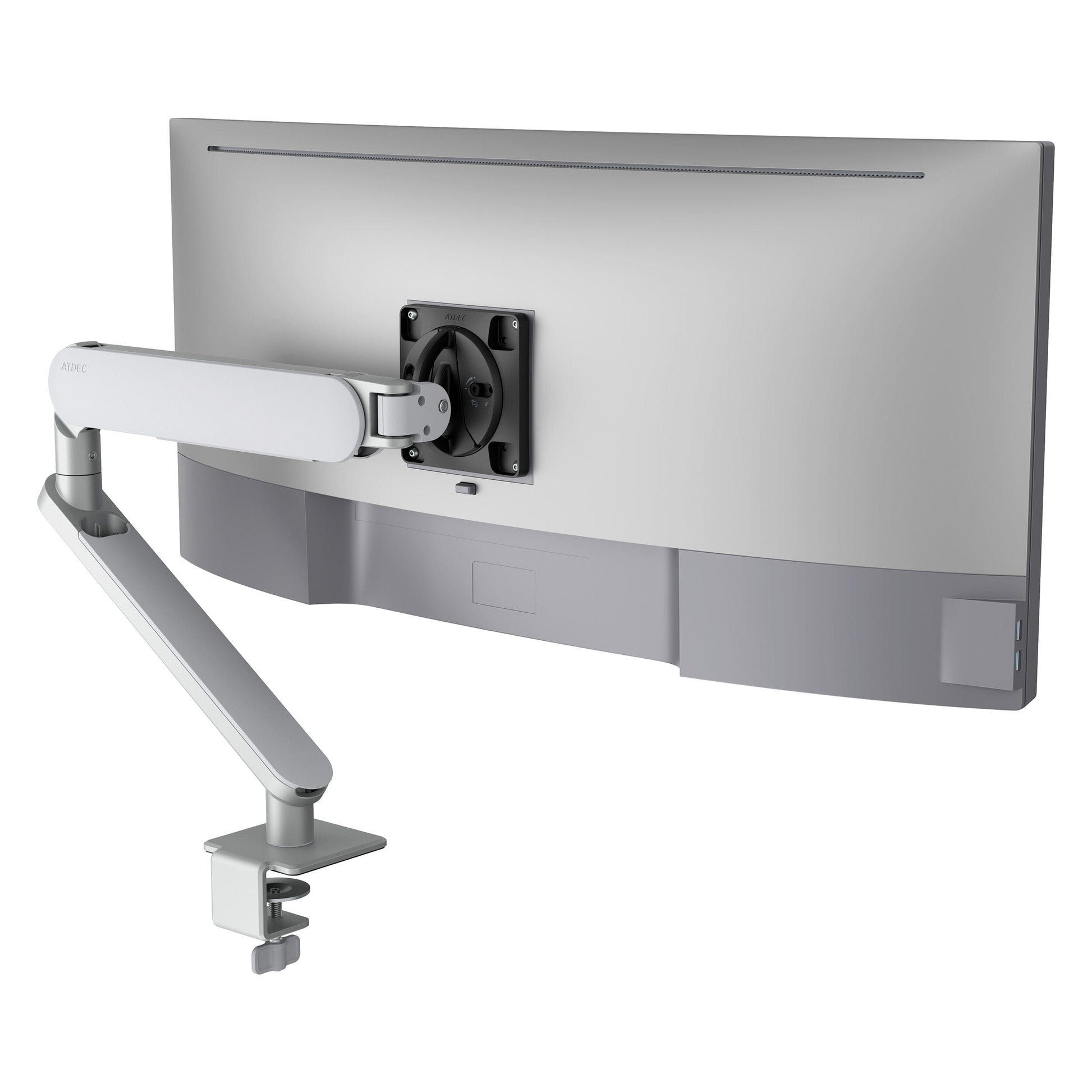 Atdec Ora Monitor Arm - For Flat and Curved Screens Accessories Atdec Silver  