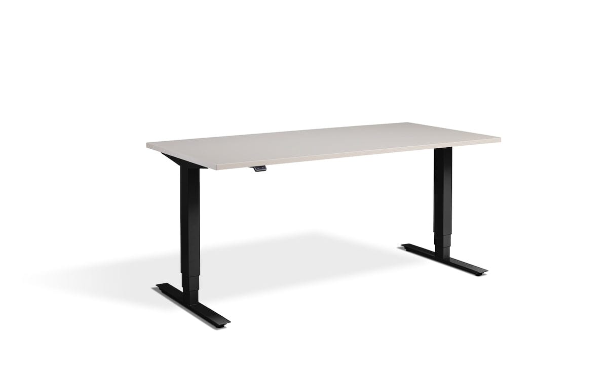 Lavoro Advance Dual Motor Sit-Stand Desk - 700mm Deep Desktops - Black Frame Accessories Lavoro Cashmere 1200x700 Black