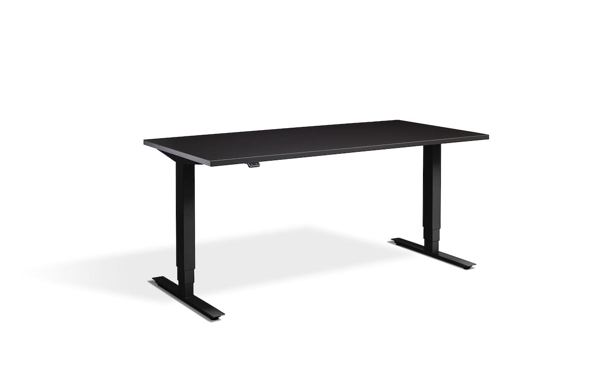 Lavoro Advance Dual Motor Sit-Stand Desk - 700mm Deep Desktops - Black Frame Accessories Lavoro Soft Black 1200x700 Black
