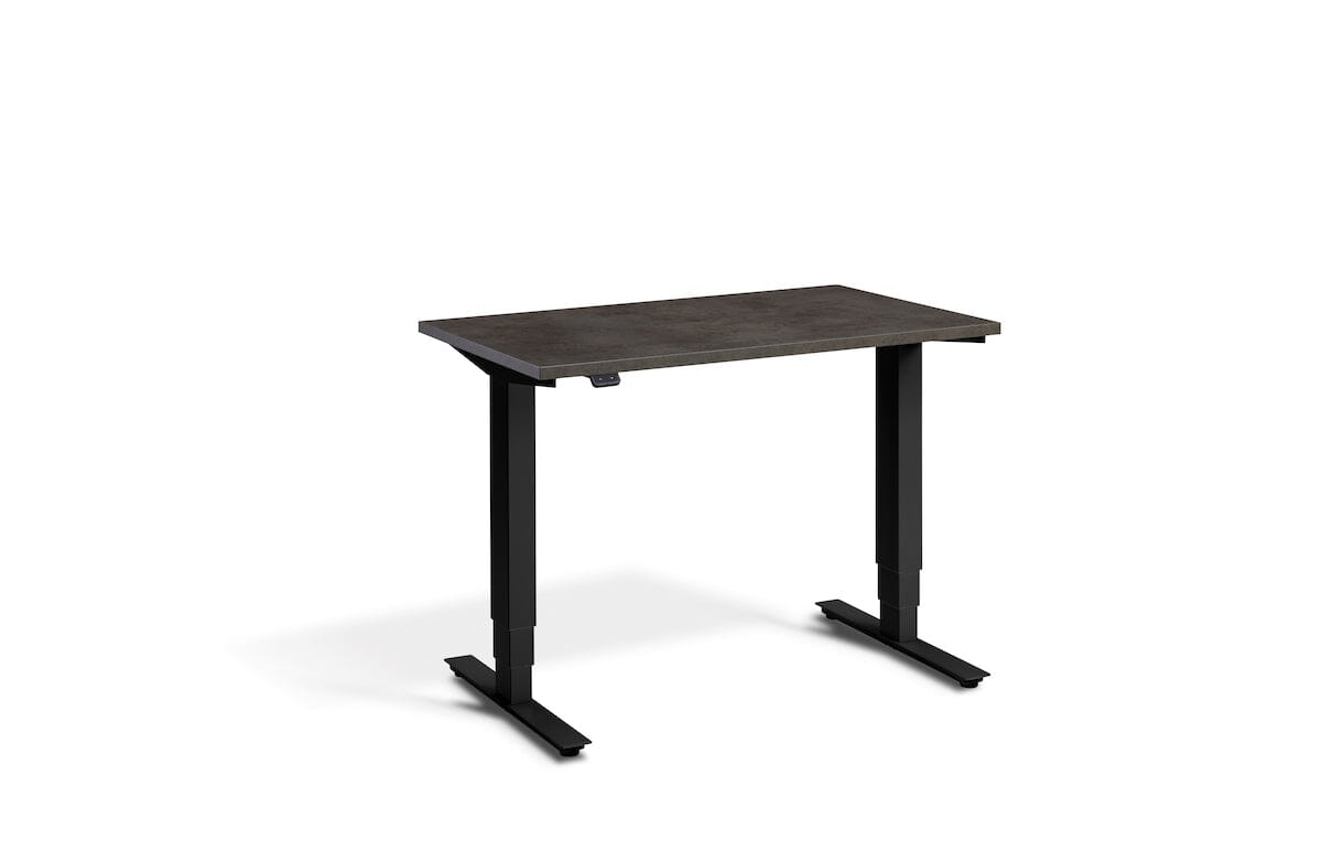 Lavoro Advance Mini Dual Motor Sit-Stand Desk - Black Frame Accessories Lavoro Dark Concrete  